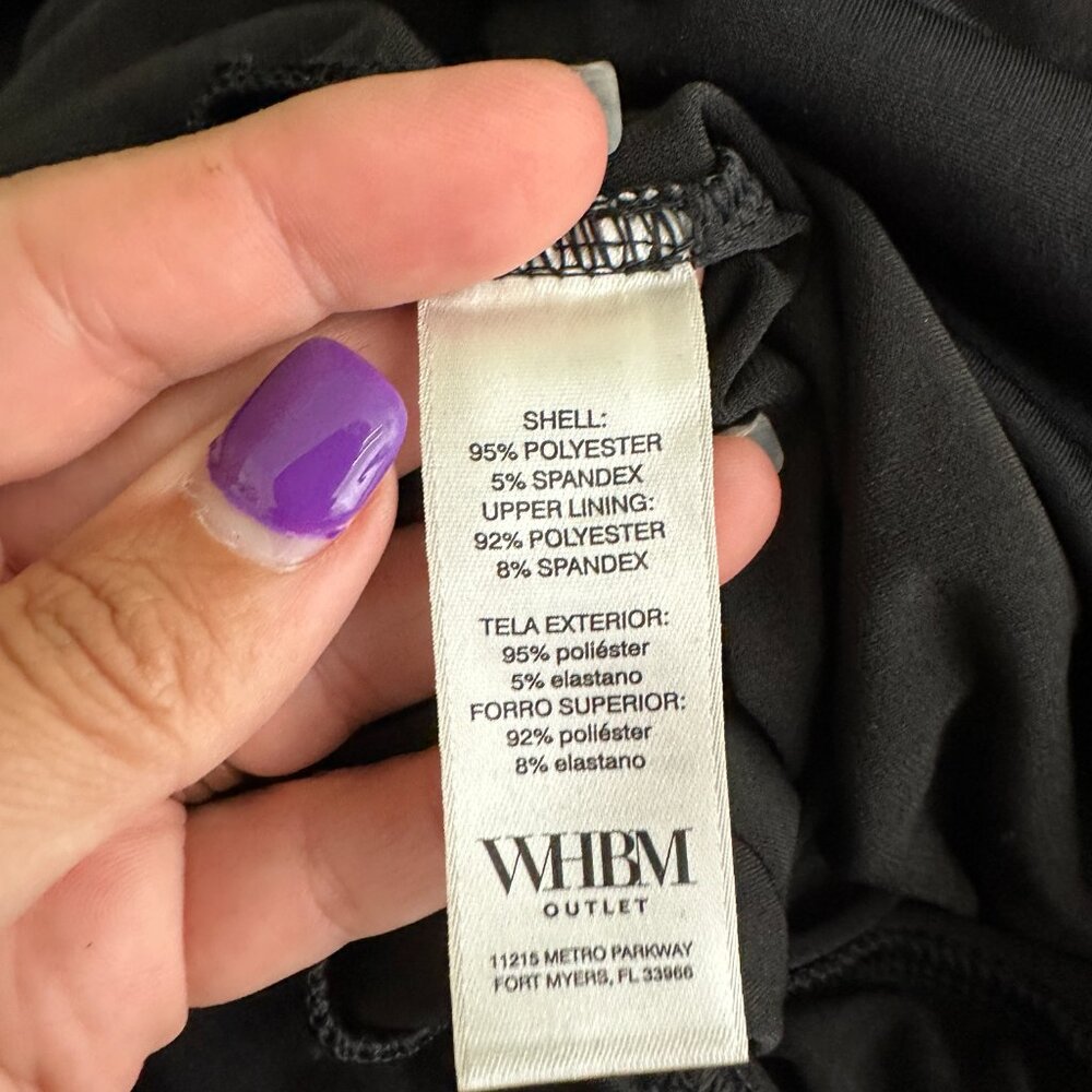 NWT White House Black Market Long Sleeve Surplice Jumpsuit 8 #WHBM31 - Picture 5 of 8